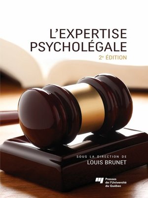 cover image of L'expertise psycholégale, 2e édition